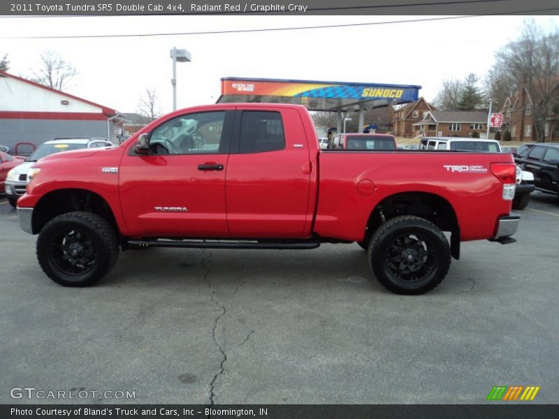 Radiant Red / Graphite Gray 2011 Toyota Tundra SR5 Double Cab 4x4