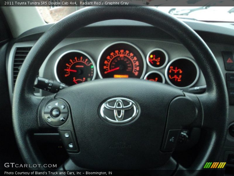 Radiant Red / Graphite Gray 2011 Toyota Tundra SR5 Double Cab 4x4