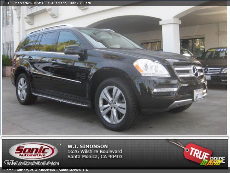 Black / Black 2012 Mercedes-Benz GL 450 4Matic