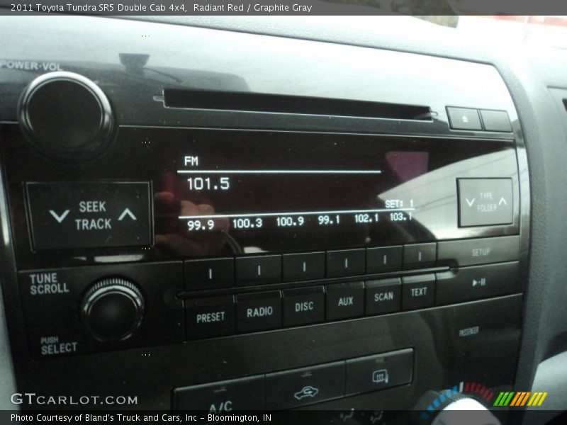 Radiant Red / Graphite Gray 2011 Toyota Tundra SR5 Double Cab 4x4