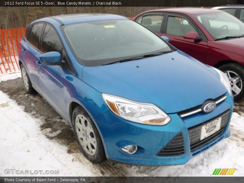 Blue Candy Metallic / Charcoal Black 2012 Ford Focus SE 5-Door