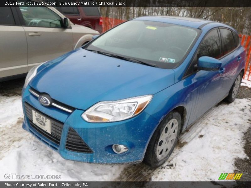 Blue Candy Metallic / Charcoal Black 2012 Ford Focus SE 5-Door