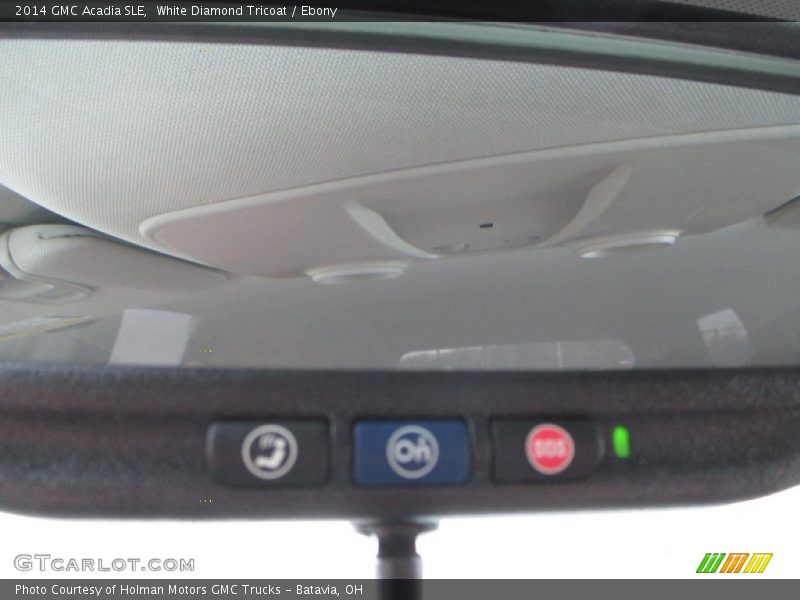 White Diamond Tricoat / Ebony 2014 GMC Acadia SLE