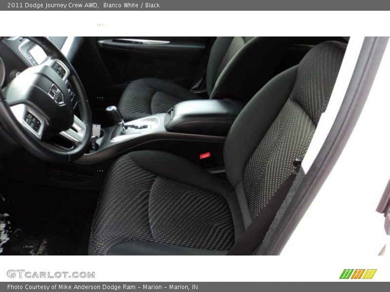 Bianco White / Black 2011 Dodge Journey Crew AWD