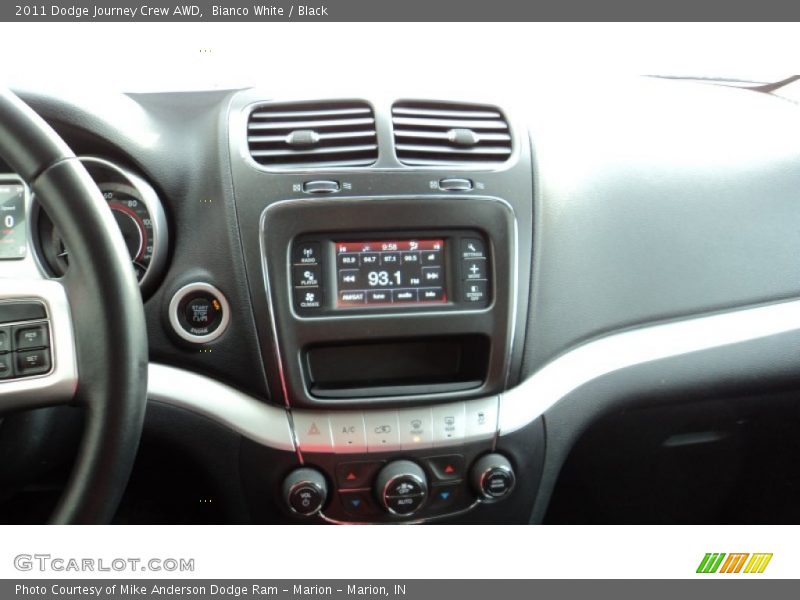 Bianco White / Black 2011 Dodge Journey Crew AWD