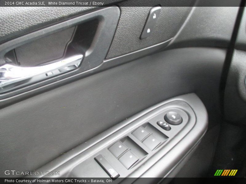 White Diamond Tricoat / Ebony 2014 GMC Acadia SLE