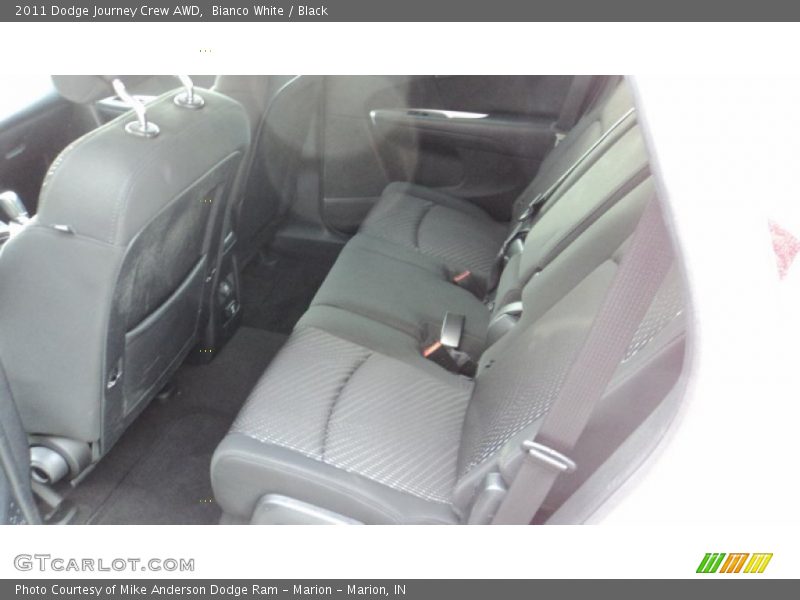 Bianco White / Black 2011 Dodge Journey Crew AWD