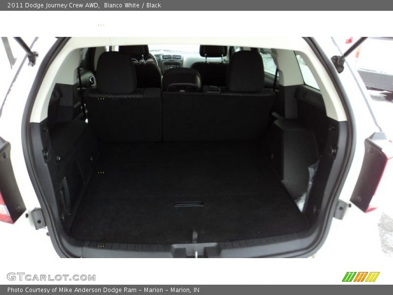 Bianco White / Black 2011 Dodge Journey Crew AWD