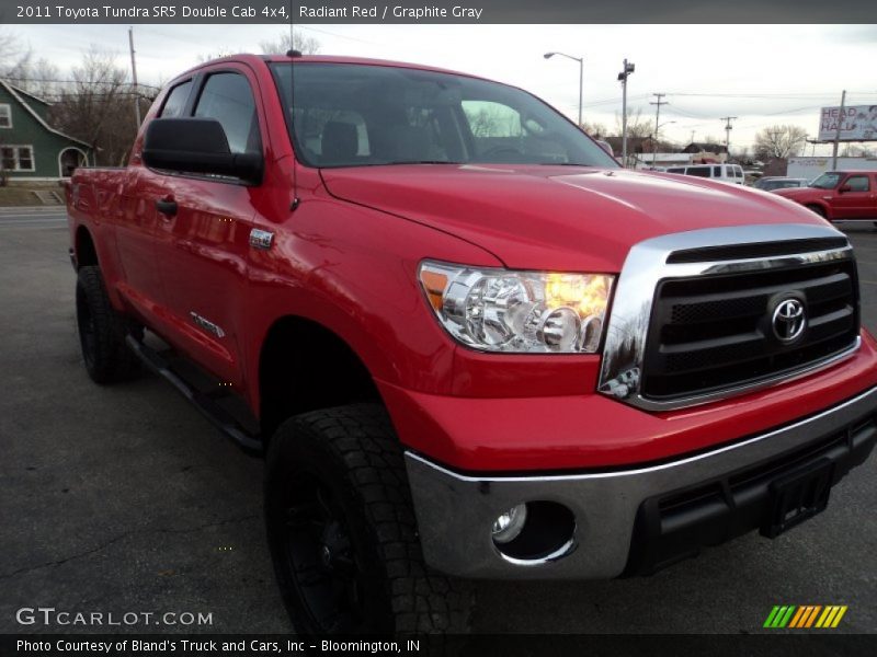 Radiant Red / Graphite Gray 2011 Toyota Tundra SR5 Double Cab 4x4