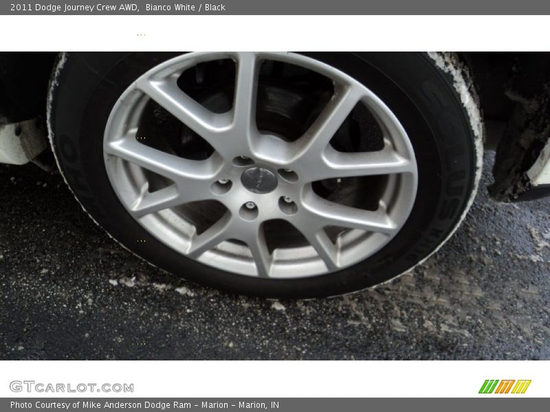 Bianco White / Black 2011 Dodge Journey Crew AWD