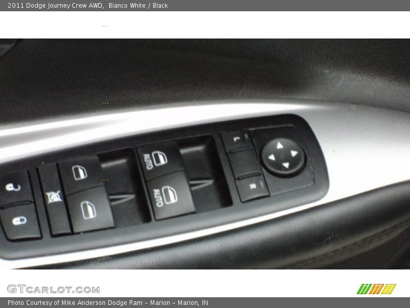 Bianco White / Black 2011 Dodge Journey Crew AWD