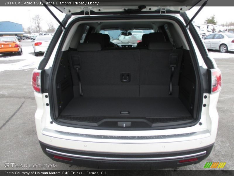 White Diamond Tricoat / Ebony 2014 GMC Acadia SLE