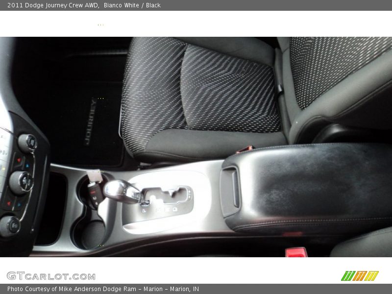 Bianco White / Black 2011 Dodge Journey Crew AWD