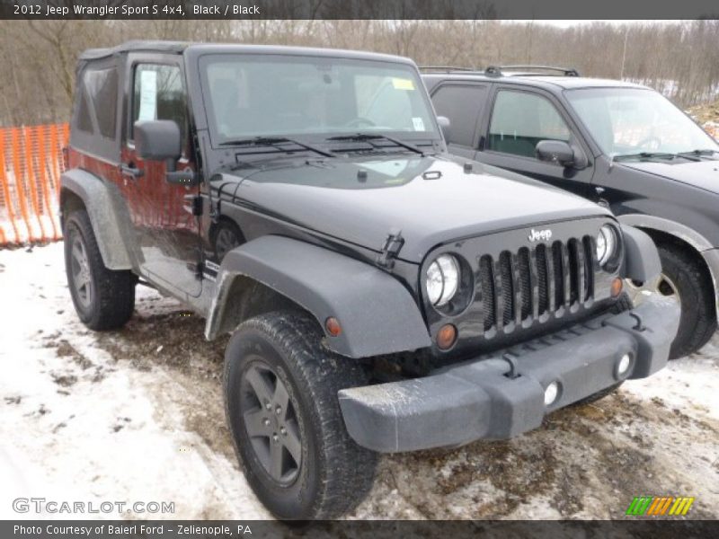 Black / Black 2012 Jeep Wrangler Sport S 4x4