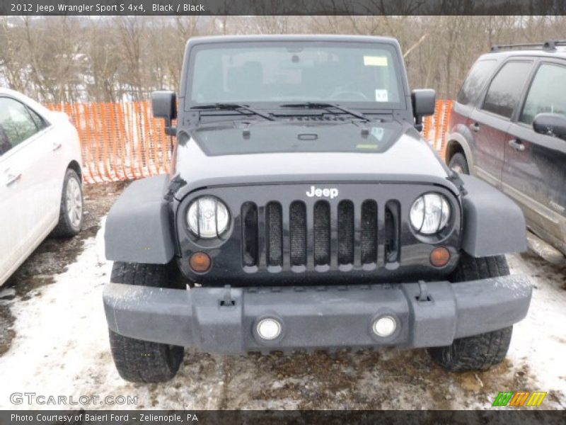 Black / Black 2012 Jeep Wrangler Sport S 4x4