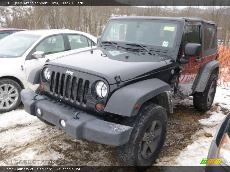 Black / Black 2012 Jeep Wrangler Sport S 4x4