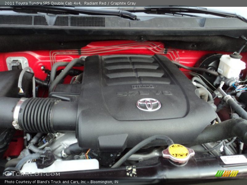 Radiant Red / Graphite Gray 2011 Toyota Tundra SR5 Double Cab 4x4