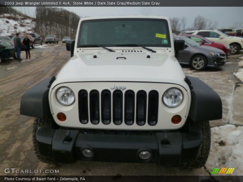 Stone White / Dark Slate Gray/Medium Slate Gray 2009 Jeep Wrangler Unlimited X 4x4