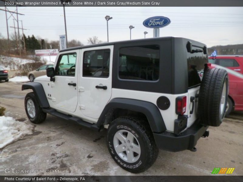 Stone White / Dark Slate Gray/Medium Slate Gray 2009 Jeep Wrangler Unlimited X 4x4