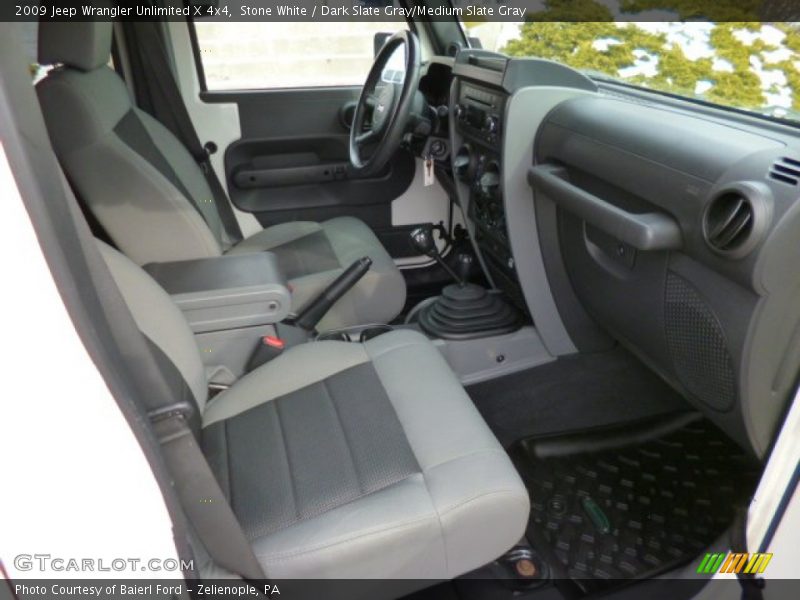 Stone White / Dark Slate Gray/Medium Slate Gray 2009 Jeep Wrangler Unlimited X 4x4