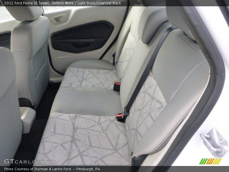 Oxford White / Light Stone/Charcoal Black 2012 Ford Fiesta SE Sedan