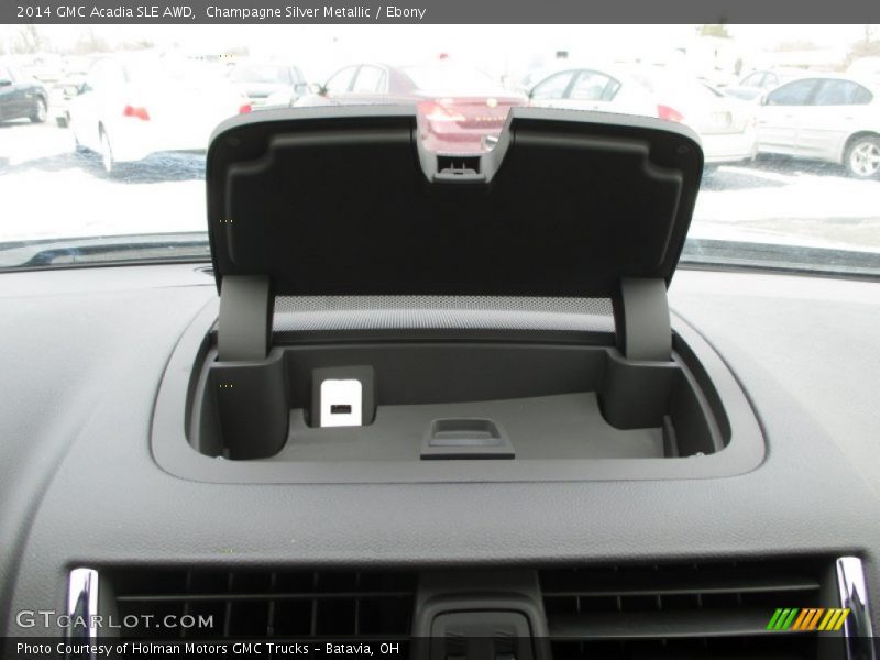 Champagne Silver Metallic / Ebony 2014 GMC Acadia SLE AWD