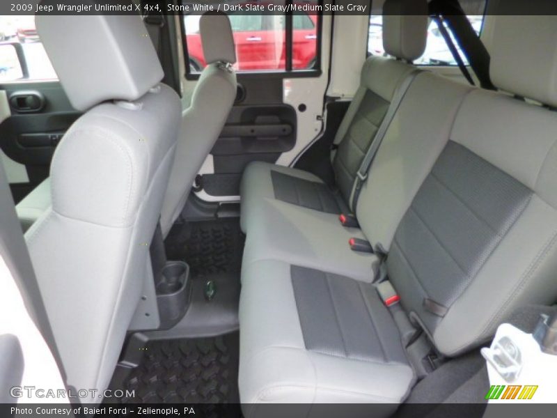 Stone White / Dark Slate Gray/Medium Slate Gray 2009 Jeep Wrangler Unlimited X 4x4