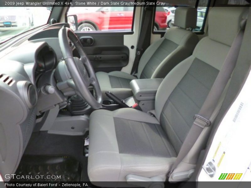 Front Seat of 2009 Wrangler Unlimited X 4x4