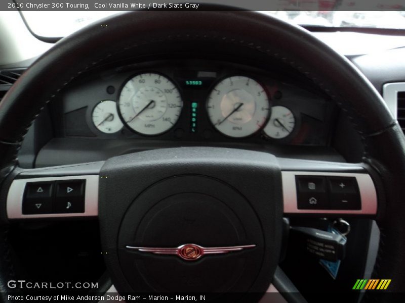 Cool Vanilla White / Dark Slate Gray 2010 Chrysler 300 Touring