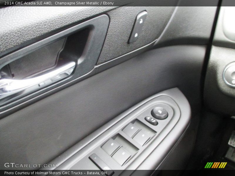 Champagne Silver Metallic / Ebony 2014 GMC Acadia SLE AWD