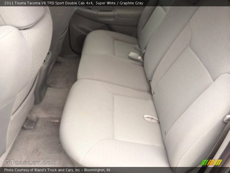 Super White / Graphite Gray 2011 Toyota Tacoma V6 TRD Sport Double Cab 4x4