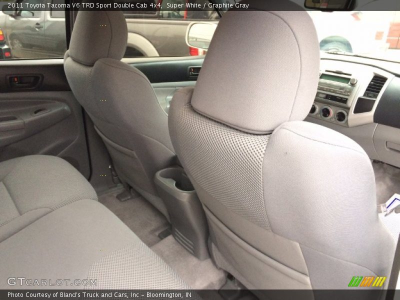 Super White / Graphite Gray 2011 Toyota Tacoma V6 TRD Sport Double Cab 4x4