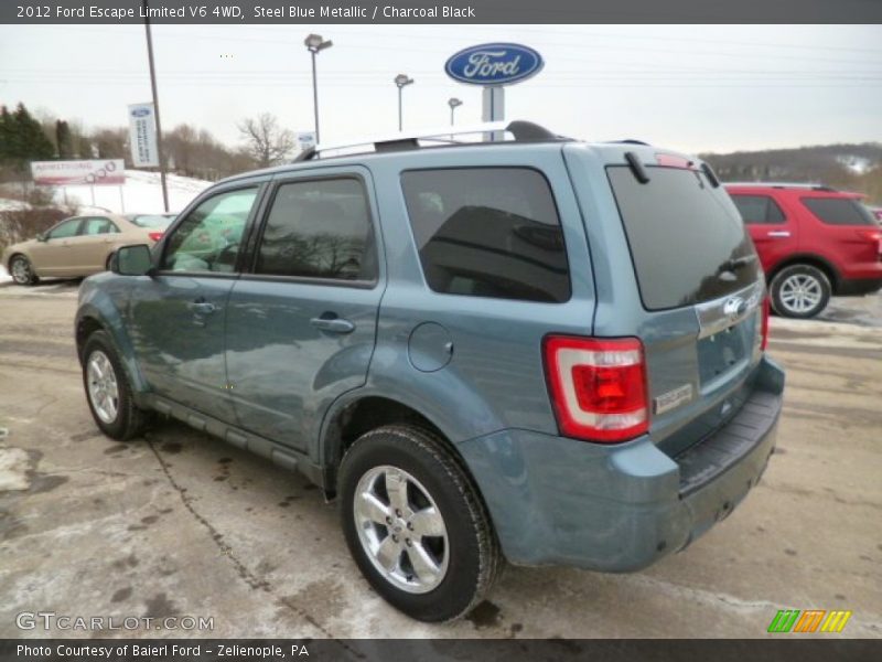 Steel Blue Metallic / Charcoal Black 2012 Ford Escape Limited V6 4WD