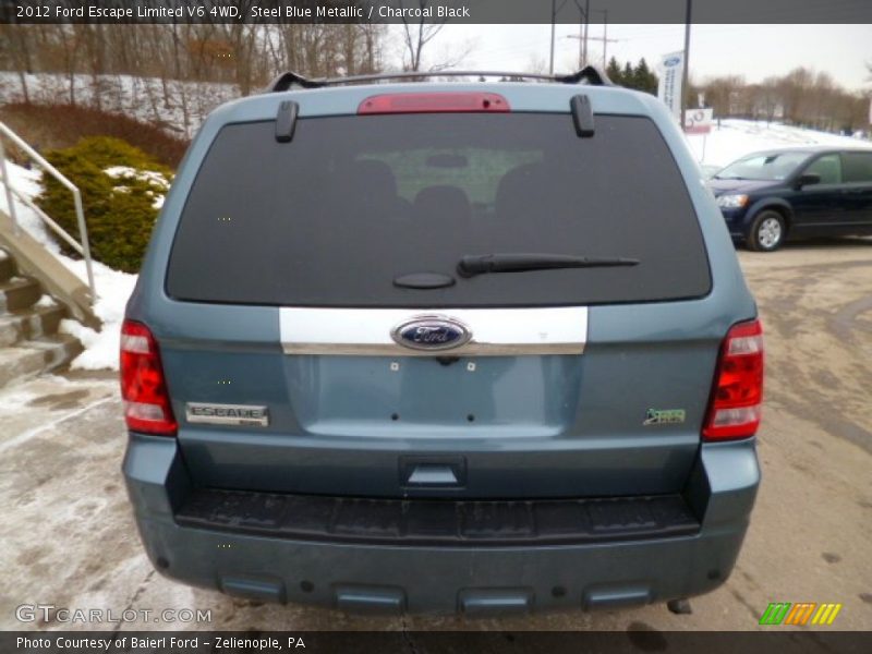 Steel Blue Metallic / Charcoal Black 2012 Ford Escape Limited V6 4WD