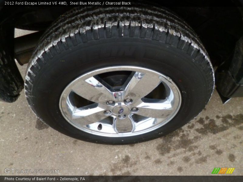 Steel Blue Metallic / Charcoal Black 2012 Ford Escape Limited V6 4WD