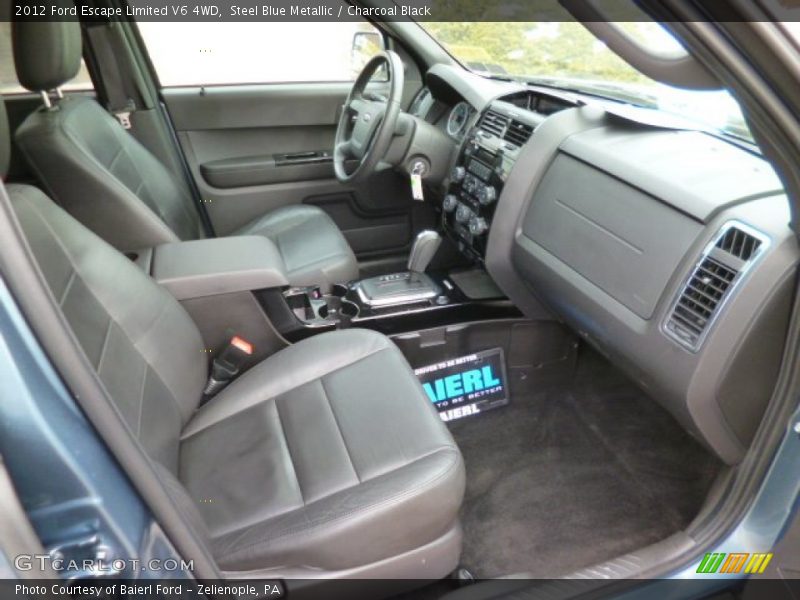 Steel Blue Metallic / Charcoal Black 2012 Ford Escape Limited V6 4WD