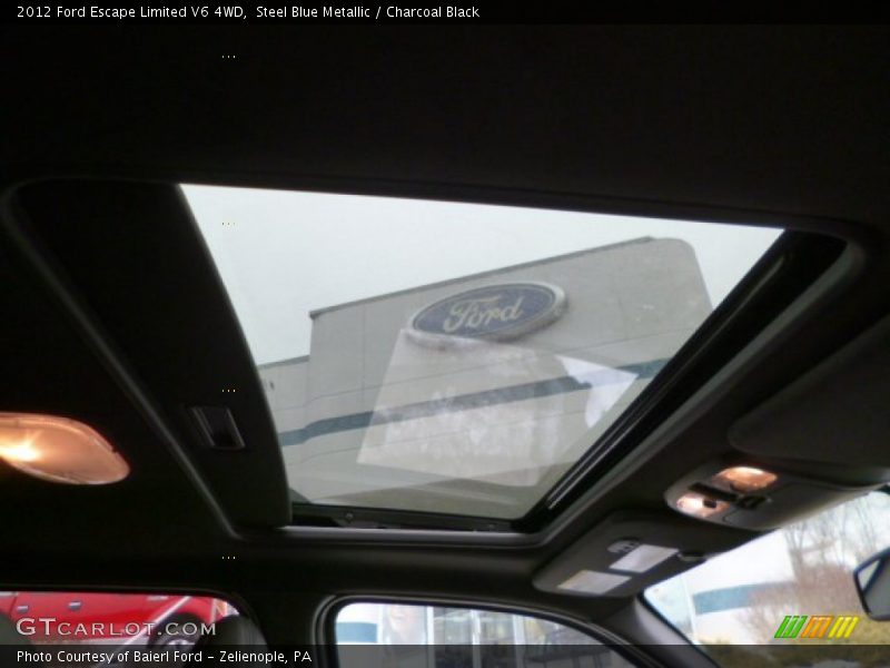 Steel Blue Metallic / Charcoal Black 2012 Ford Escape Limited V6 4WD