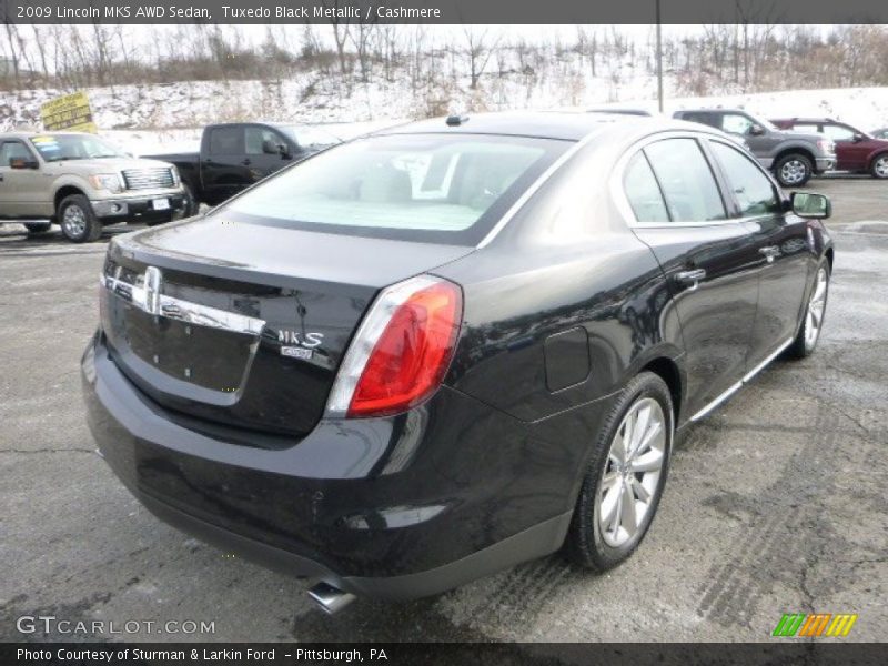 Tuxedo Black Metallic / Cashmere 2009 Lincoln MKS AWD Sedan
