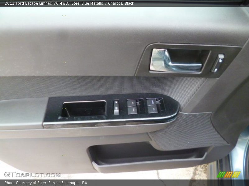 Steel Blue Metallic / Charcoal Black 2012 Ford Escape Limited V6 4WD