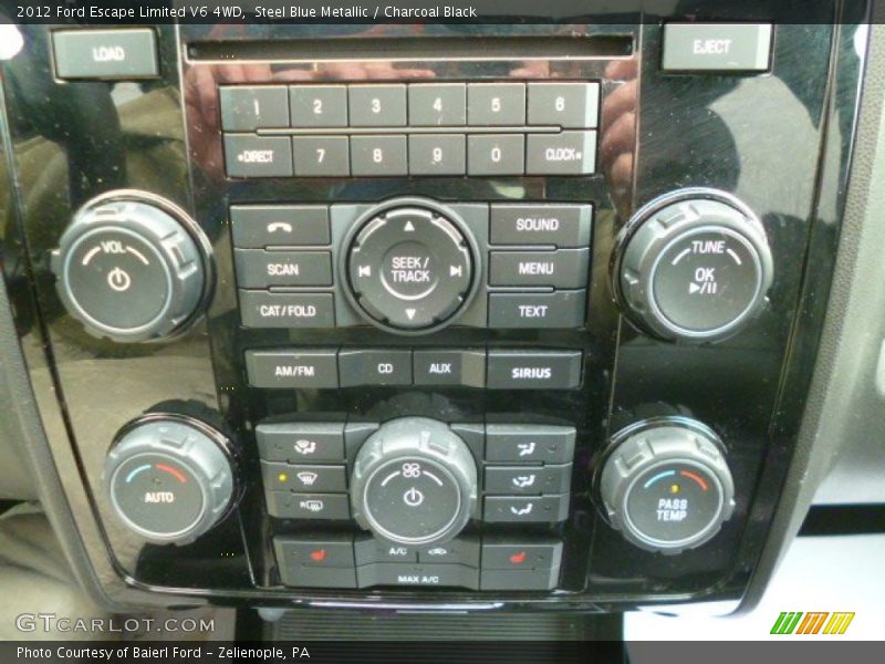 Controls of 2012 Escape Limited V6 4WD