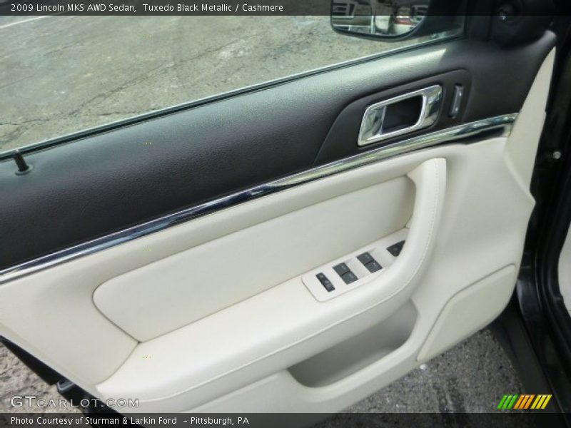 Tuxedo Black Metallic / Cashmere 2009 Lincoln MKS AWD Sedan