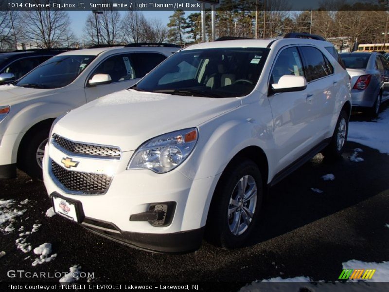 Summit White / Light Titanium/Jet Black 2014 Chevrolet Equinox LT