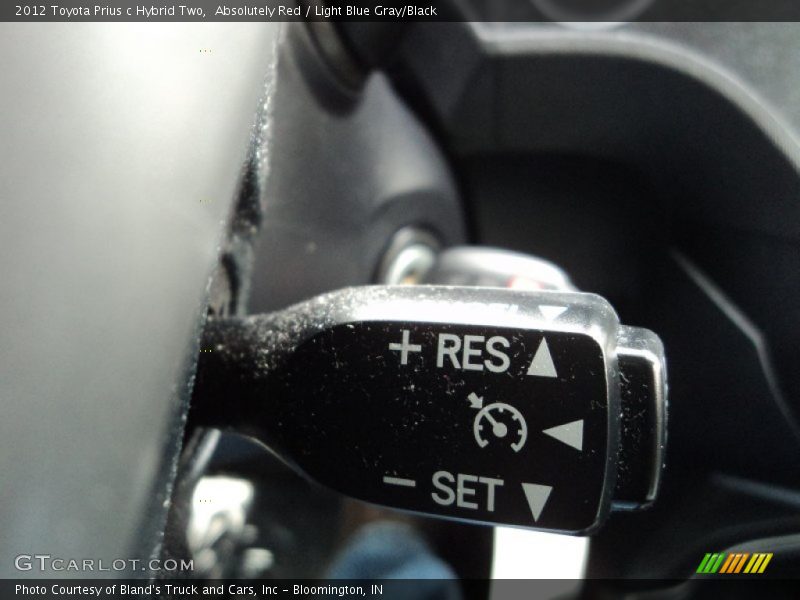 Absolutely Red / Light Blue Gray/Black 2012 Toyota Prius c Hybrid Two