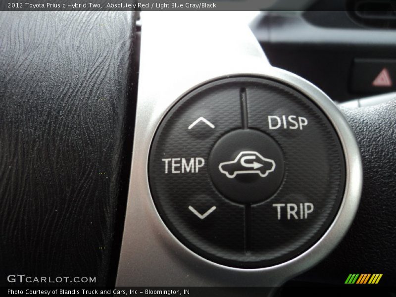 Absolutely Red / Light Blue Gray/Black 2012 Toyota Prius c Hybrid Two