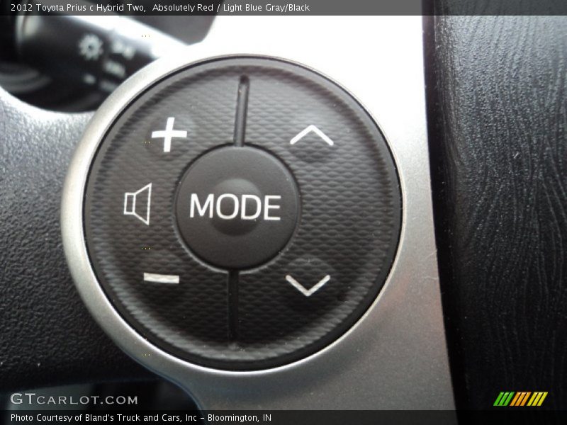 Absolutely Red / Light Blue Gray/Black 2012 Toyota Prius c Hybrid Two