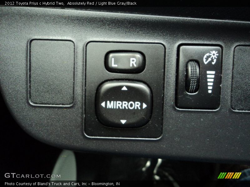 Absolutely Red / Light Blue Gray/Black 2012 Toyota Prius c Hybrid Two