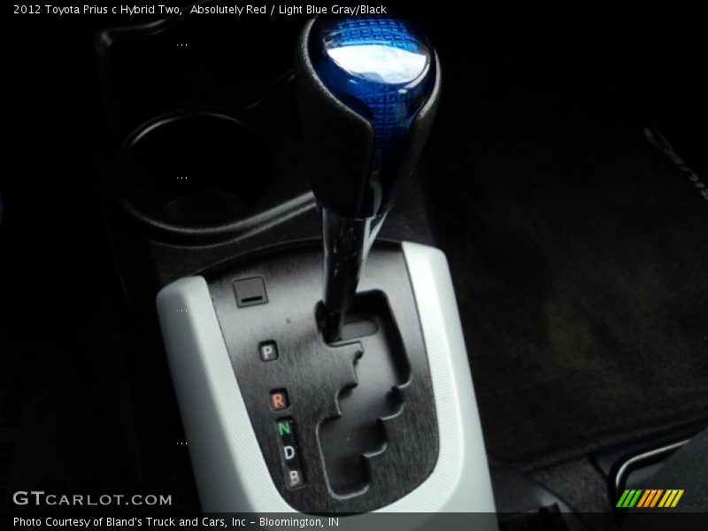 Absolutely Red / Light Blue Gray/Black 2012 Toyota Prius c Hybrid Two