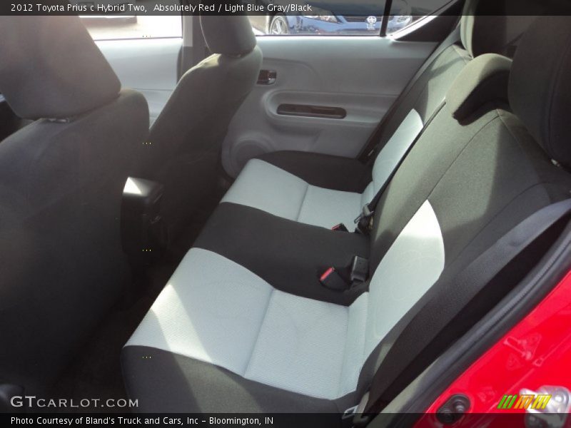 Absolutely Red / Light Blue Gray/Black 2012 Toyota Prius c Hybrid Two