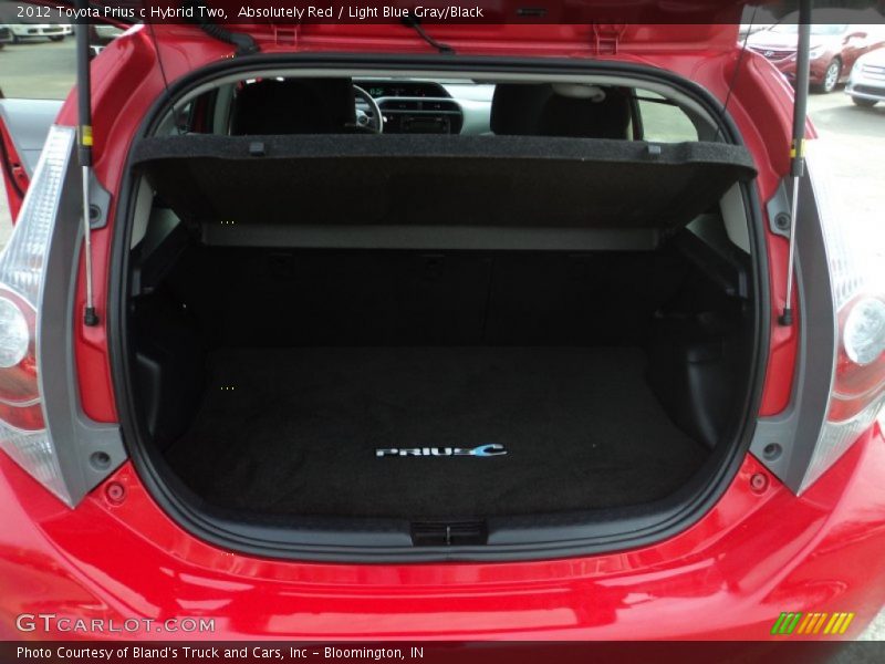 Absolutely Red / Light Blue Gray/Black 2012 Toyota Prius c Hybrid Two