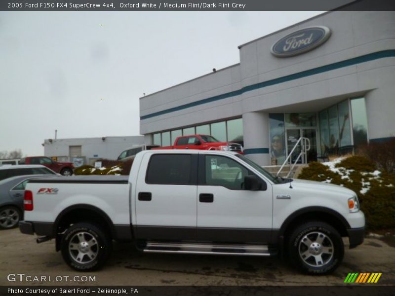 Oxford White / Medium Flint/Dark Flint Grey 2005 Ford F150 FX4 SuperCrew 4x4